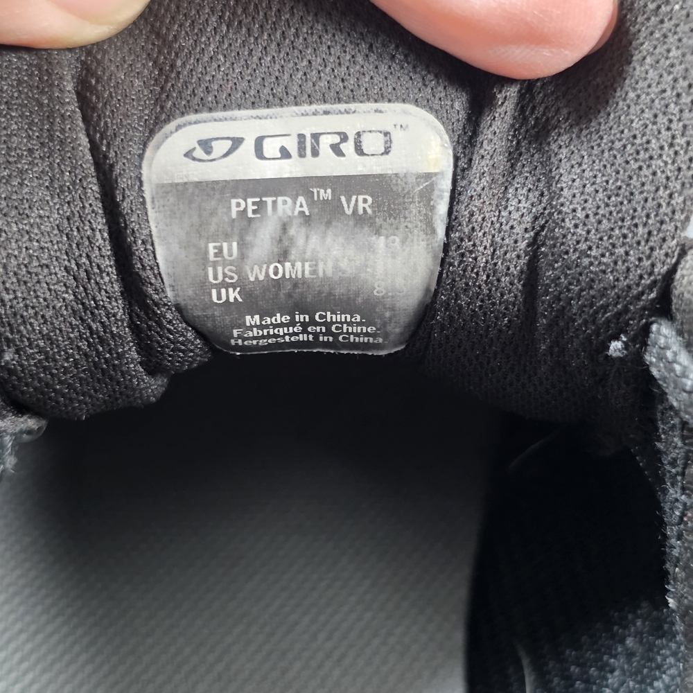 Giro Petra VR Women's Cycling Shoes Black/Wild Lime 10.5 - Picture 12 of 13